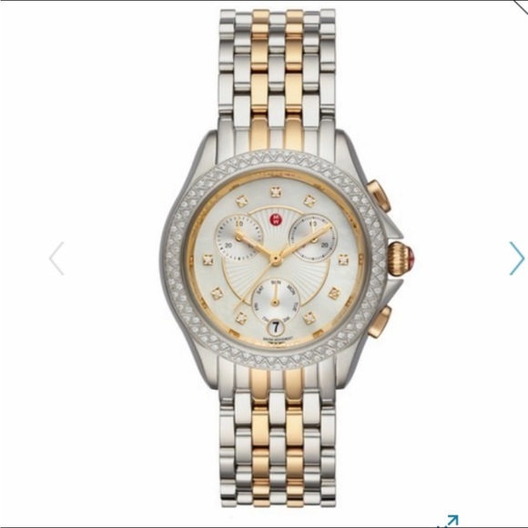 Michele Two-Tone Gold and Silver Women\'s Watch